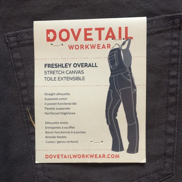 Dovetail Workwear Freshley Overall Dark Grey Canvas Women’s 2 - Picture 5 of 7